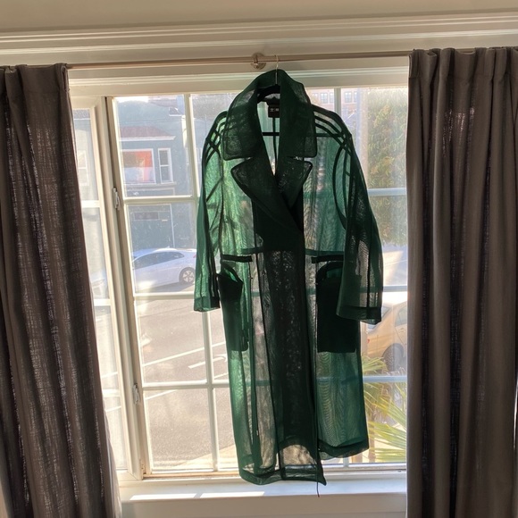 Adidas Ivy Park Mesh Jacket Dark Green 